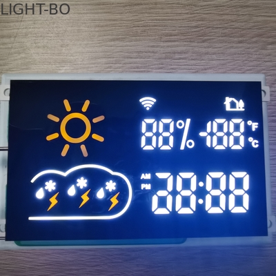Pantalla LED del segmento de ROHS 80mcd 7 para el módulo de la previsión metereológica