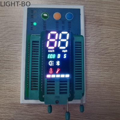 Tipo común pantalla LED del ánodo SMD del color 2 del segmento doble del dígito 7 para Electromobile