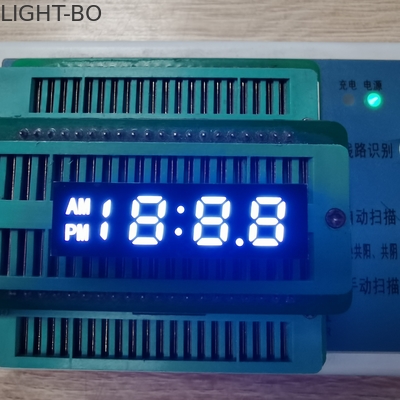 pantalla LED de cuatro cifras de 7 segmentos 0.25Inch ultra blanca para el reloj