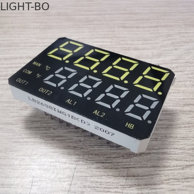 3 el segmento de los dígitos LED 7 exhibe la línea dual 120mcd 20mA para el tablero de instrumentos
