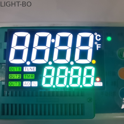 línea dual 4 dígitos de la pantalla LED 80mW del segmento de la altura 7 de 18m m para el tablero de instrumentos