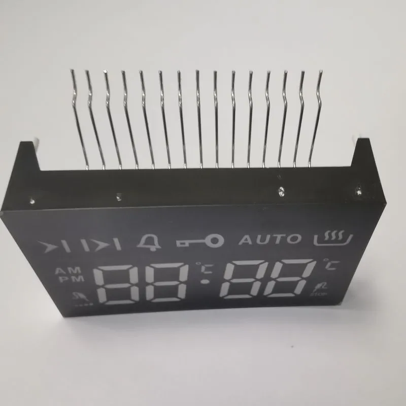 Pantalla LED de 7 segmentos de ámbar ultra brillante de 4 dígitos Anodo común para 4 teclas táctiles 3