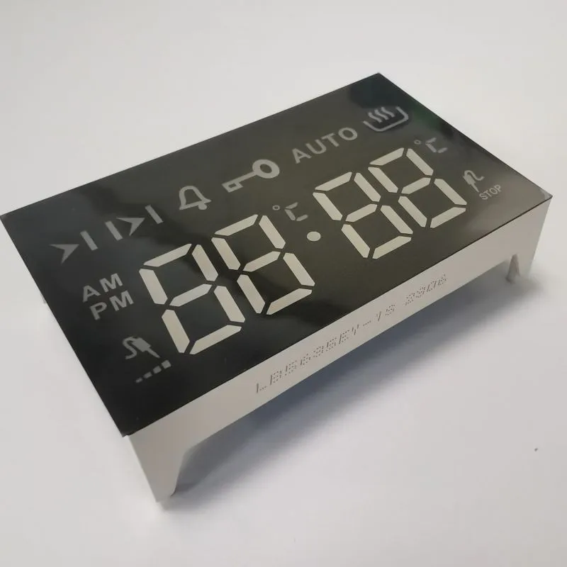Pantalla LED de 7 segmentos de ámbar ultra brillante de 4 dígitos Anodo común para 4 teclas táctiles 2