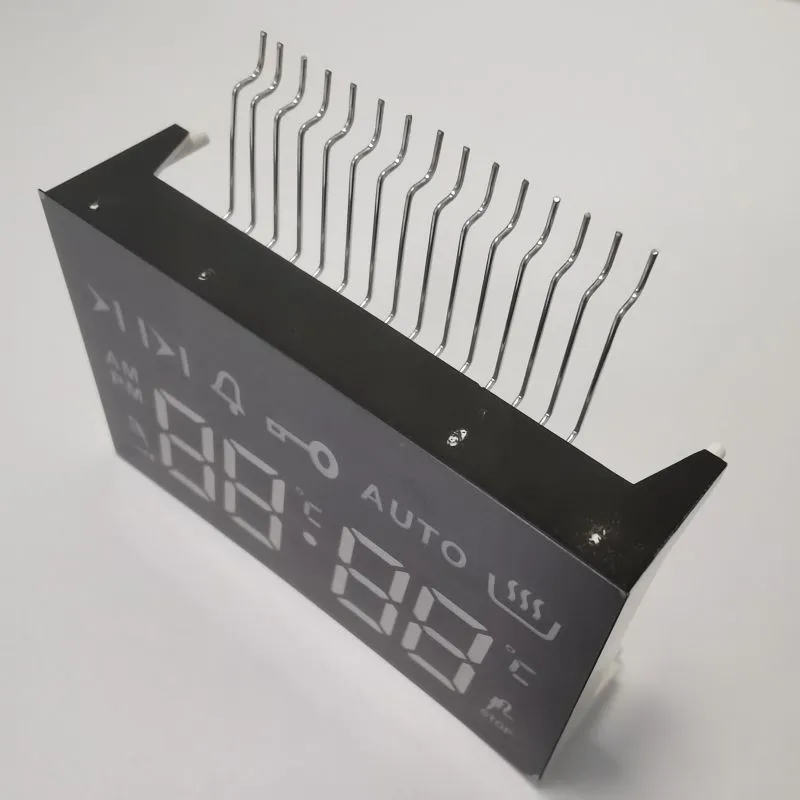 Pantalla LED de 7 segmentos de ámbar ultra brillante de 4 dígitos Anodo común para 4 teclas táctiles 4
