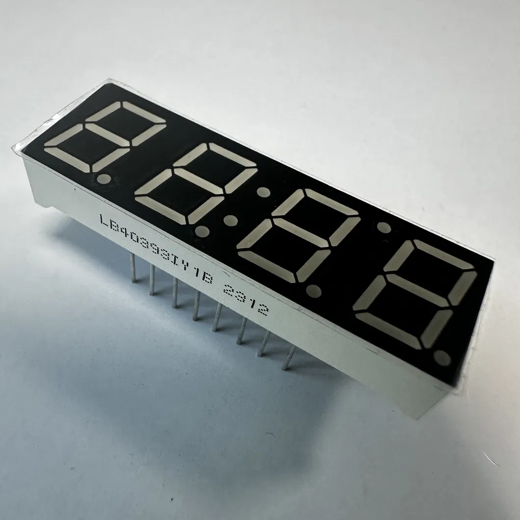0.39"Display LED amarillo de 7 segmentos con ánodo común para el indicador de humedad de temperatura 2