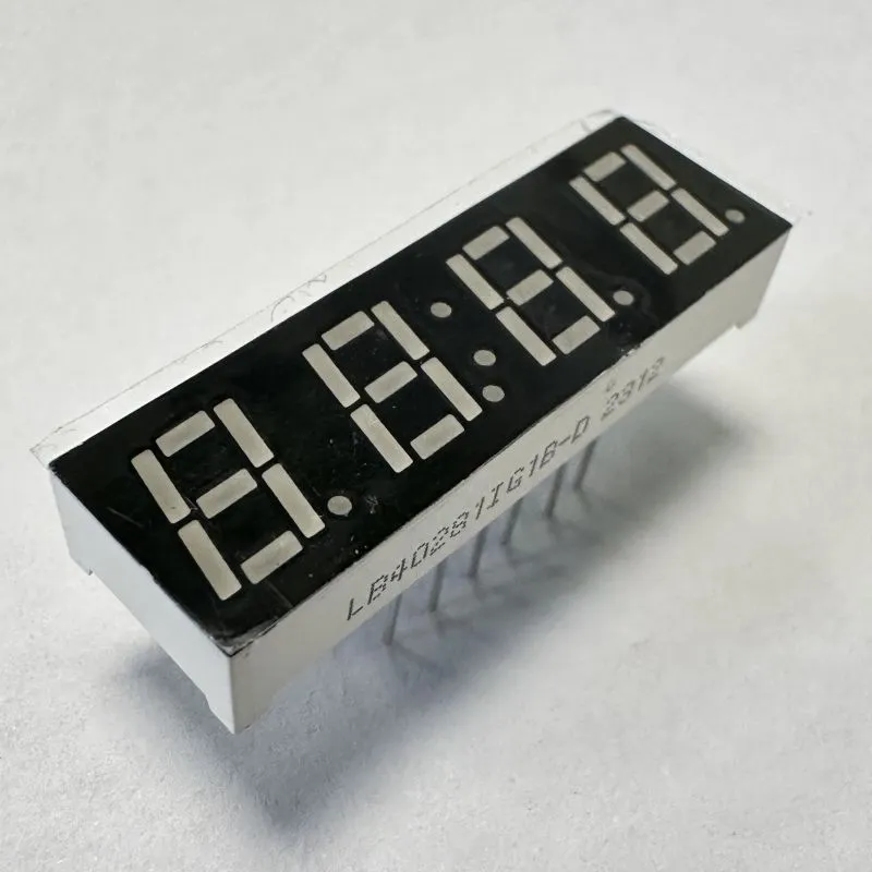 Display verde de 4 dígitos de 7 mm LED con 7 segmentos de ánodo común para el controlador de temperatura 1