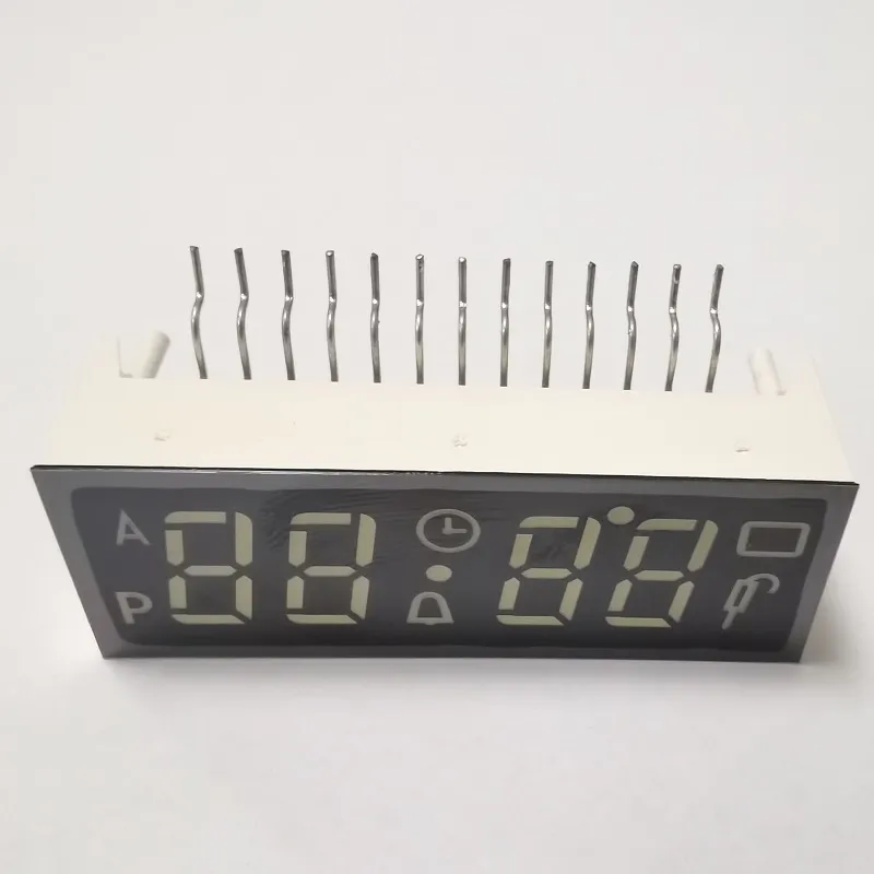 Display LED de 7 segmentos de 4 dígitos con ánodo común ultrablanco para temporizador de horno incorporado 1