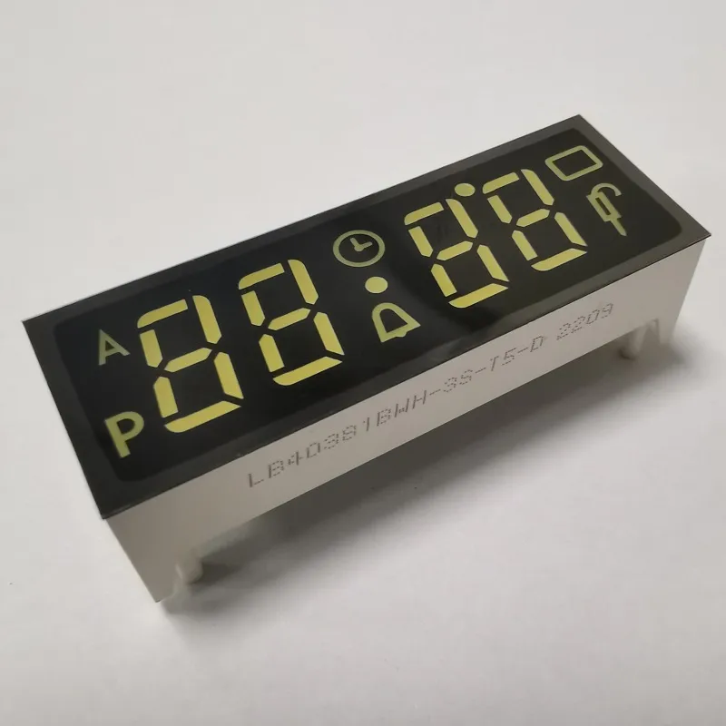 Ultra Blanco 7 Segmento de catodo común LED Display 4 dígitos para el horno incorporado en el temporizador 2