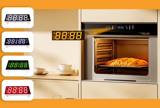 Pantalla LED de 7 segmentos de 0.32 pulgadas (8.2 mm), blanco ultrabrillante, ánodo común para controles de refrigeradores y electrodomésticos 6