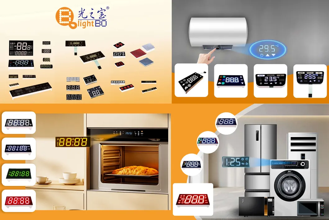 Módulo de pantalla LED de 7 segmentos ultra blanco de bajo costo para campana extractora / campana de cocina 4