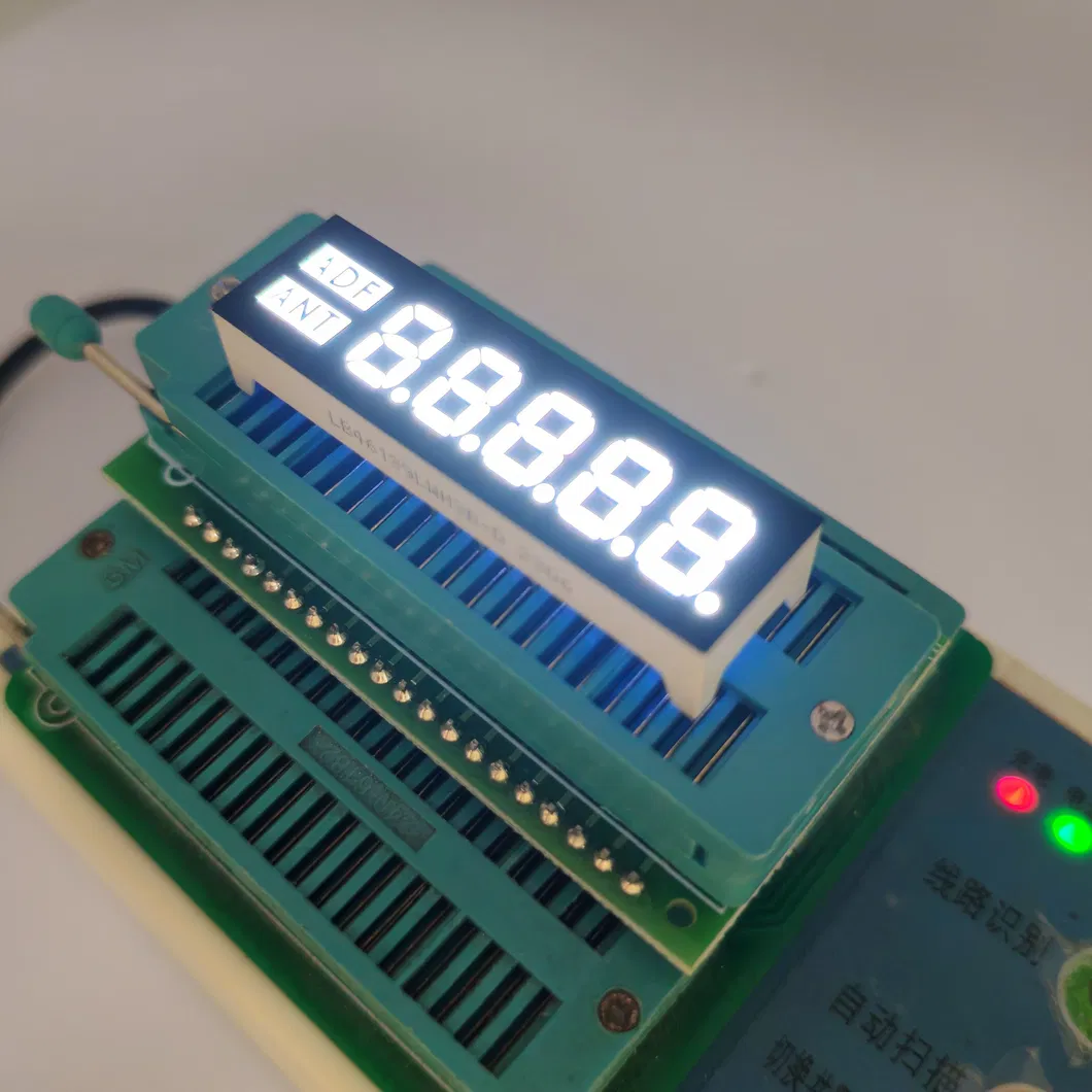 Display de reloj LED de 4 dígitos de color blanco ultrabrillante para electrodomésticos 0