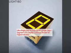 Display LED de 7 segmentos de un solo dígito con ánodo común para indicador digital