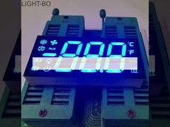 3 dígitos 7 segmentos de pantalla LED Ultra Azul Anodo común para controlador de refrigerador