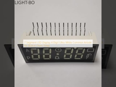 Display LED de 7 segmentos de 4 dígitos con ánodo común ultrablanco para temporizador de horno incorporado