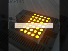 Display LED de matriz DOT amarillo súper brillante de 3 mm para señales móviles / tableros de mensajes