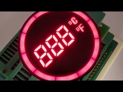 Display LED redondo de 7 segmentos para el controlador de temperatura