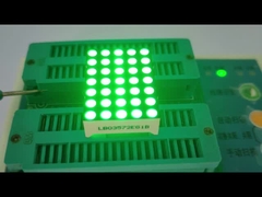 Pantalla LED de matriz de puntos verde puro de 3 mm 5 X 7 para indicador de reloj de zona horaria digital