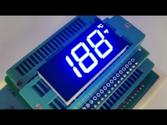 Pantalla LED azul personalizada de 3 dígitos y 7 segmentos para el control del congelador