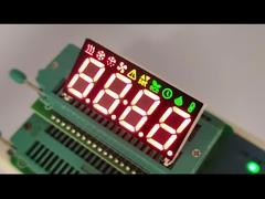 Pantalla LED de 7 segmentos de 4 dígitos Amarillo/Verde/Rojo para controlador de aire acondicionado