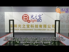 Display LED de segmento 7 de un solo dígito de 38 mm de color ultrablanco Anodo común para indicador de reloj digital