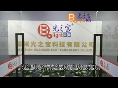 0Display LED alfanumérico de 16 segmentos de 8 pulgadas