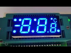 Pantalla LED azul personalizada de 7 segmentos para indicador de temperatura