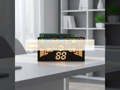 Pantalla LED multicolor personalizada de 7 segmentos para control de aire acondicionado