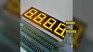 Pantalla LED ámbar de 14,2 mm de 7 segmentos para control de temperatura