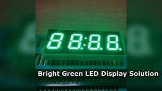 Pantalla LED verde puro de 7 segmentos para temporizadores digitales