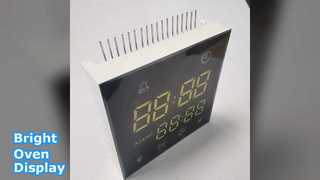 Pantalla LED azul blanca brillante para hornos