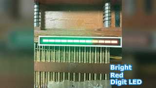 Pantalla LED de dígitos rojos ultrabrillantes