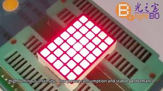 Pantalla LED de matriz de puntos cuadrada de 5×7