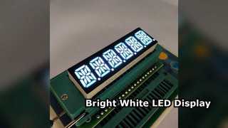 Display LED de 7 segmentos de color blanco muy brillante