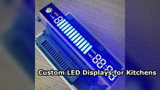 Pantalla LED personalizada de 7 segmentos para campanas de cocina