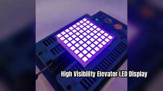 Pantalla de matriz de puntos LED violeta ultrabrillante para ascensores
