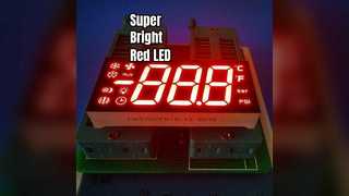 Pantalla LED roja para control del frigorífico