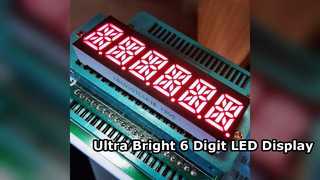 Pantalla LED ultrabrillante de 6 dígitos y 14 segmentos para taxímetros