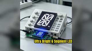 Pantalla LED de 16 segmentos LED azul ultrabrillante de un solo dígito de 2,3 pulgadas con larga duración y excelente ángulo de visión para paneles de indicación digital