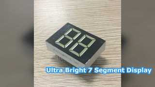 Pantalla LED blanca brillante de 7 segmentos de 20 mm para controladores
