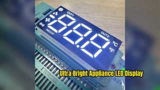 Pantalla LED blanca ultrabrillante para electrodomésticos