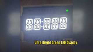 Pantalla LED verde puro de 0,4 pulgadas para temporizadores digitales