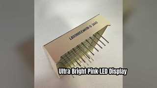 0 Pantalla LED rosa de 7 segmentos de 8 pulgadas para indicadores digitales